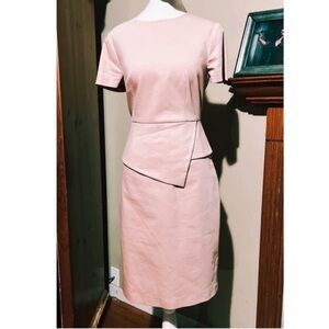 Ted Baker Elynah Fitted  Elegant Pink Women's Dress Sz US 6 Or Ted Sz 2